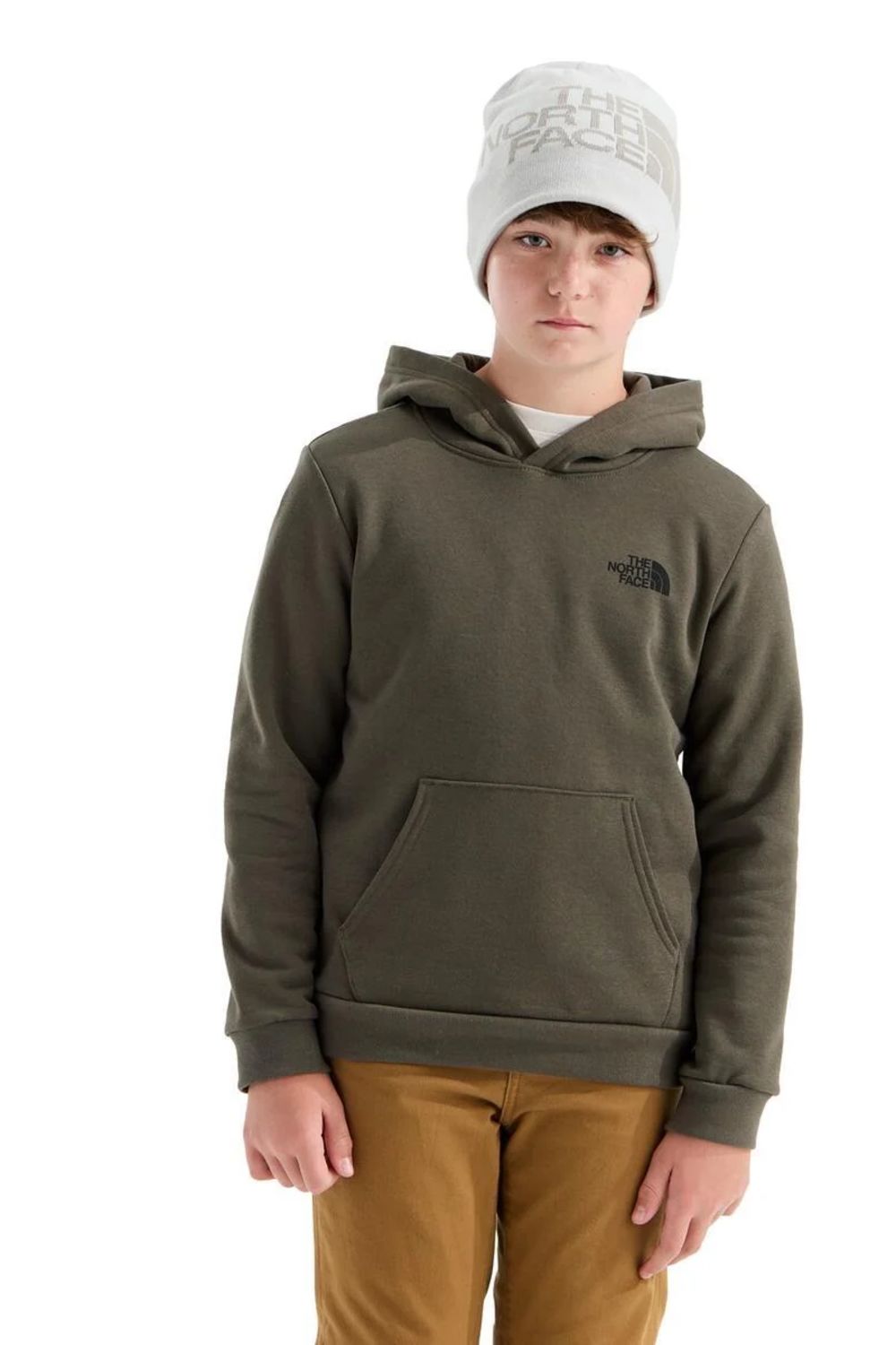 The North Face Teen Evolution Box Hoodie in Dark Green | NF0A8CZC-04B