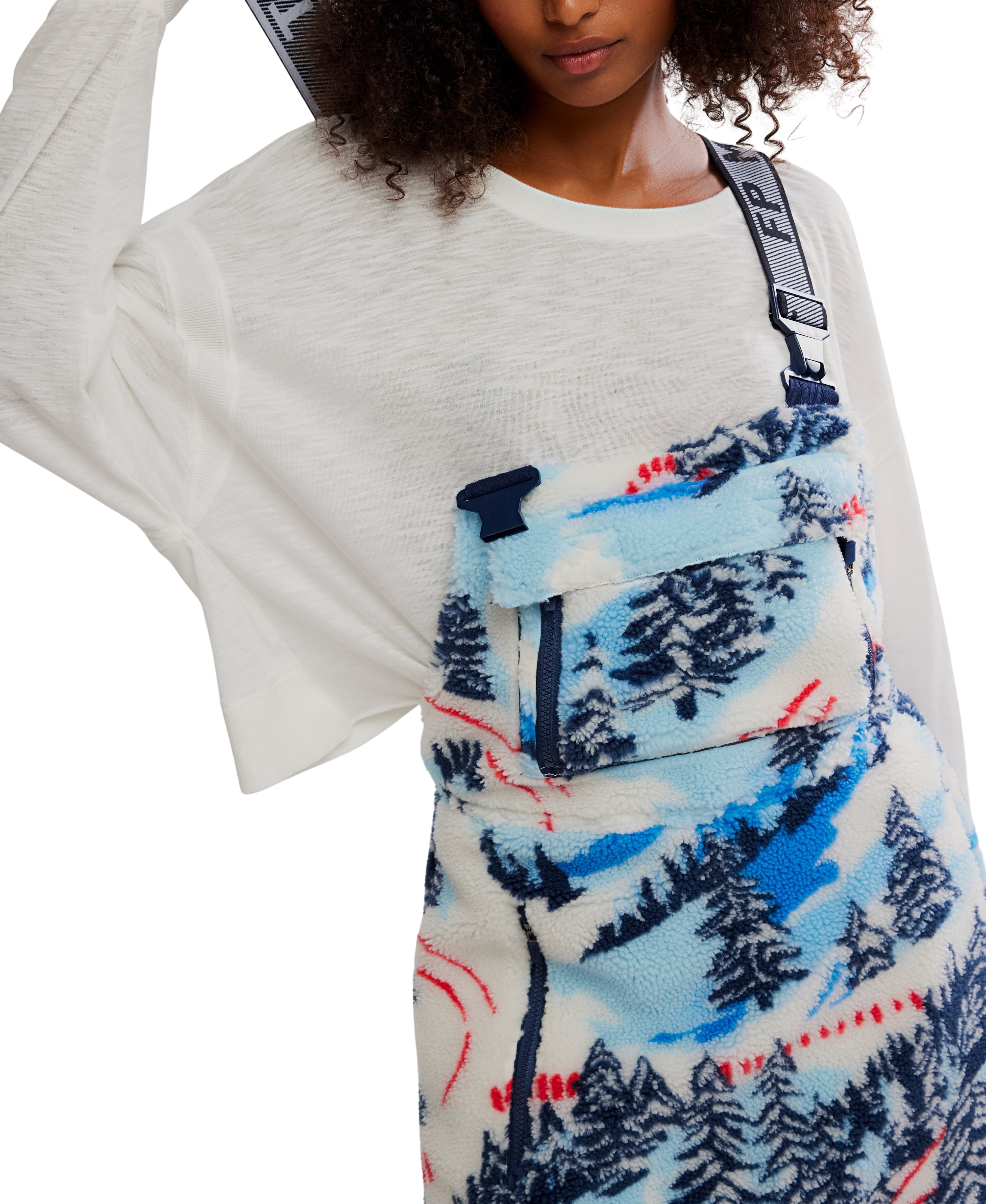完売品　lit Uneck Cut Salopette FP Movement Hit The Slopes Printed Salopette for Women in Alpine