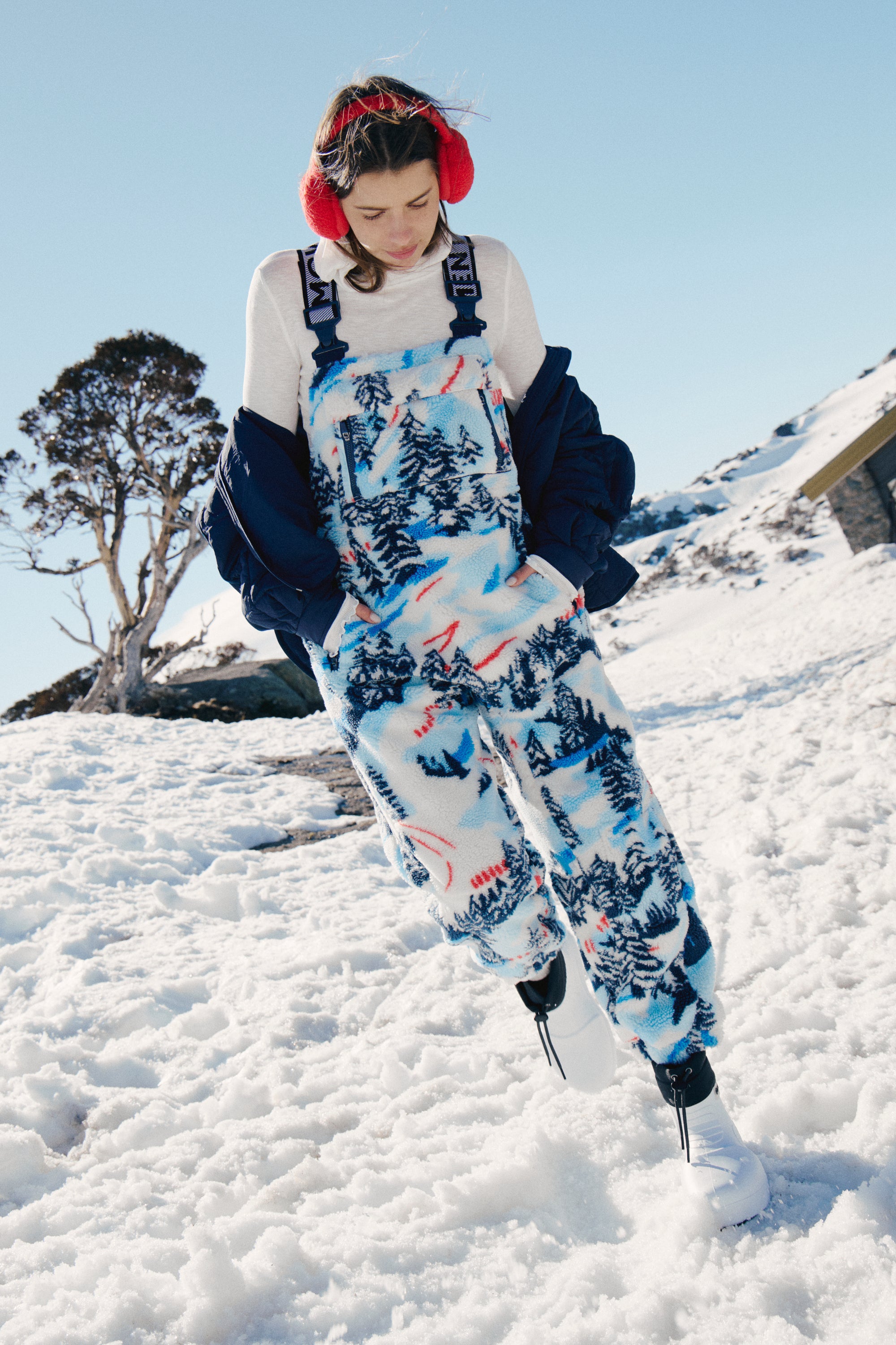 FP Movement Hit The Slopes Printed Salopette for Women in Alpine Combo