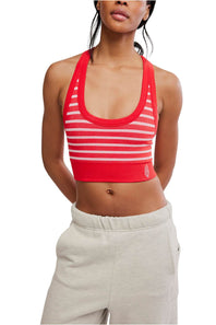 FP Movement Go To Striped Bra for Women in Grapefruit Combo | OB2104639-GRAPEFRUITCOMBO