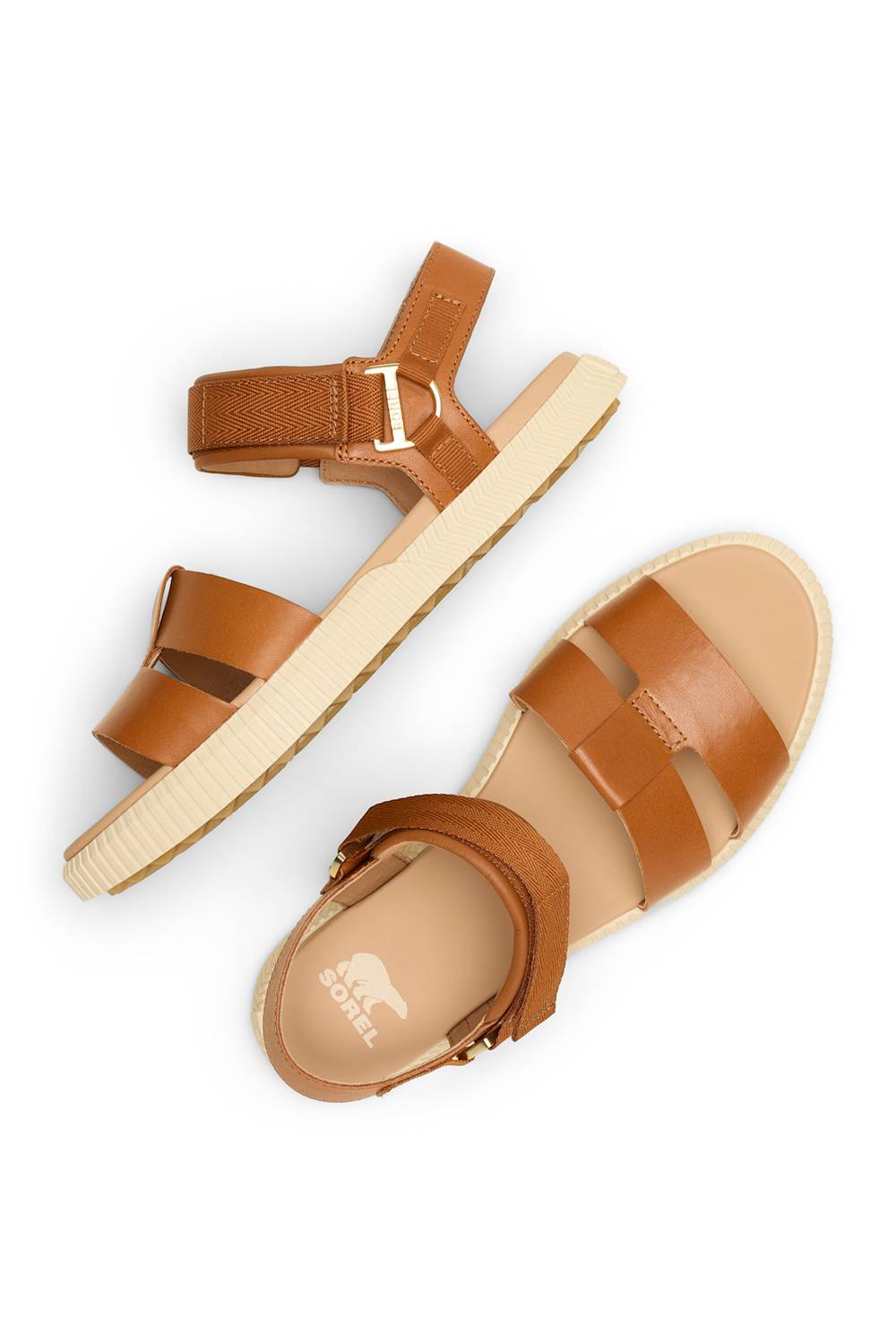 Sorel Ona Ave Ankle Strap Sandals for Women in Iced Tea | 2113191-222
