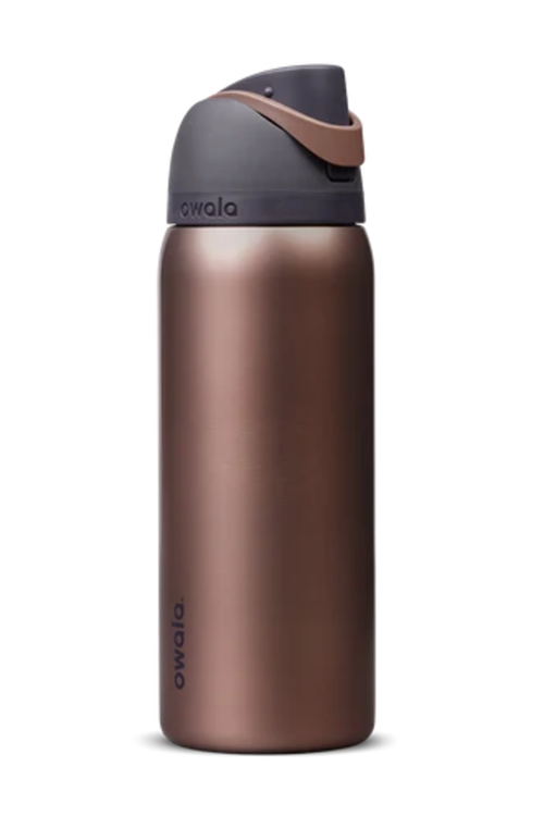 Owala FreeSip 32 oz Stainless Steel Water Bottle in Desert Smoke