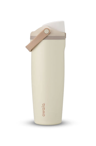 Owala FreeSip Sway 40 oz Stainless Steel Water Bottle in Lightly Toasted