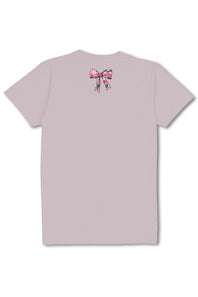 Simply Southern Plus Size Dog Camo Bow T-Shirt for Women in Gray 