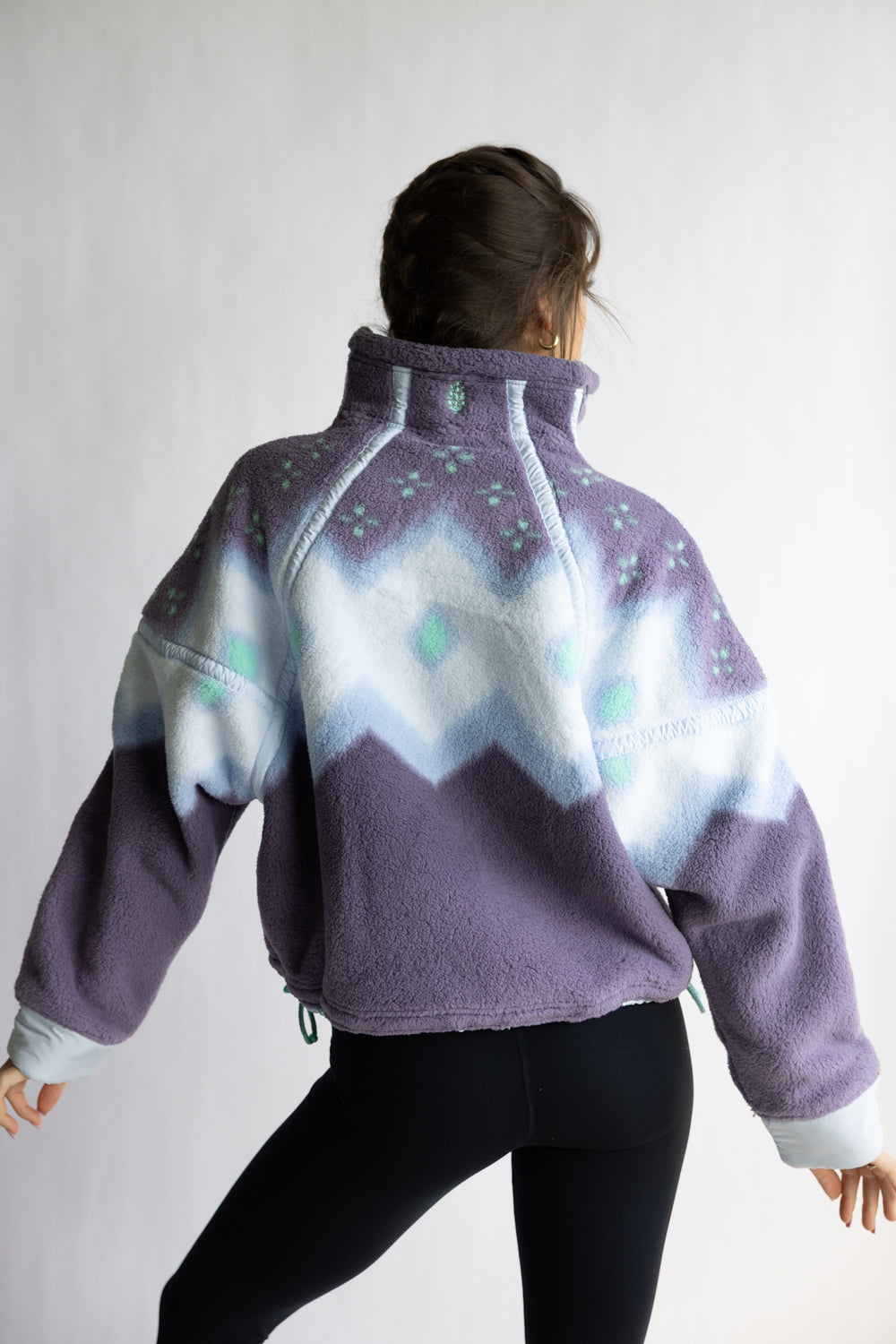 FP Movement Printed Mountain High ½ Zip Fleece for Women in Glow