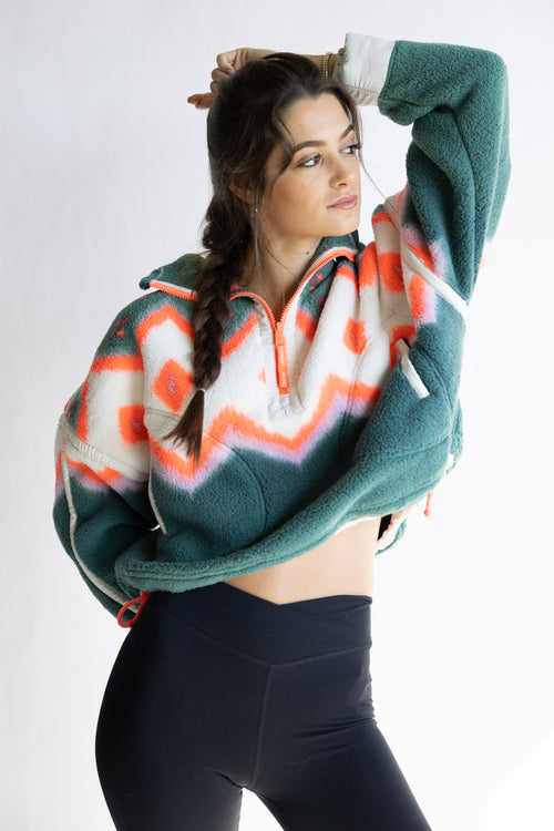 PRINTED-MOUNTAIN-HIGH-1-2-ZIP-GREEN-GLOW-OB2356753-GREENGLOW