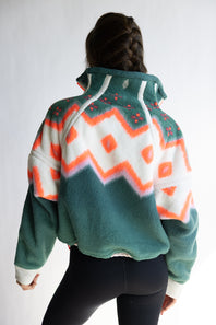 PRINTED-MOUNTAIN-HIGH-1-2-ZIP-GREEN-GLOW-OB2356753-GREENGLOW