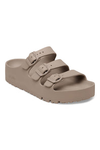 Papillo by Birkenstock Florida EVA Flex Platform Sandals for Women in Grey Taupe | 1031433