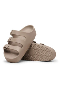 Papillo by Birkenstock Florida EVA Flex Platform Sandals for Women in Grey Taupe | 1031433