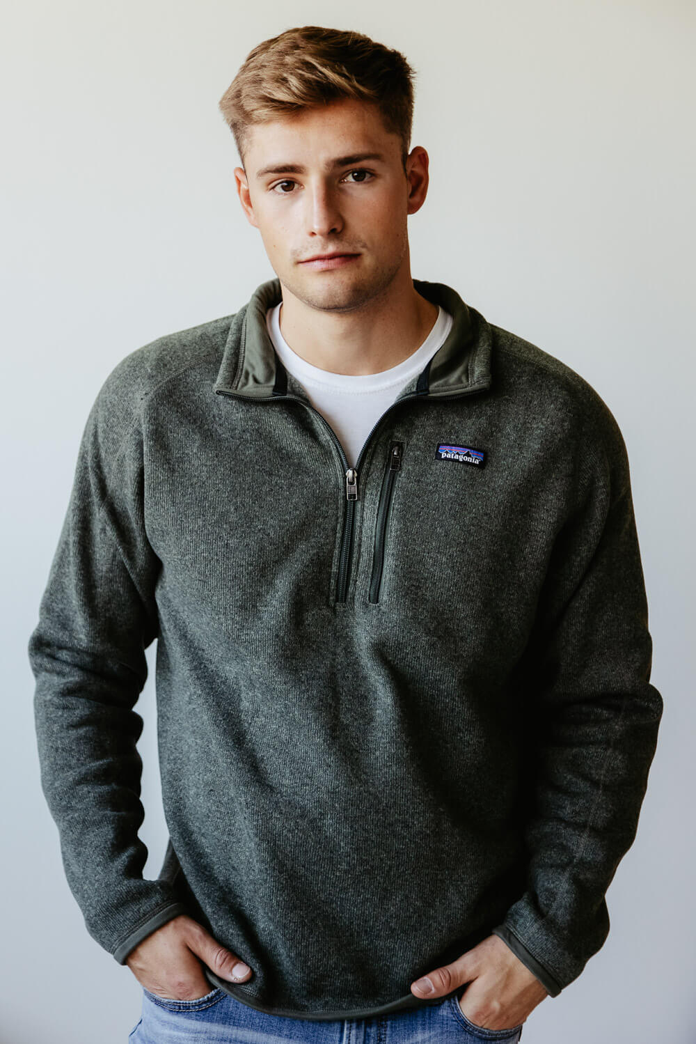 Patagonia Men’s Better Sweater Quarter Zip in Green