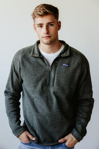 Patagonia Men’s Better Sweater Quarter Zip in Green