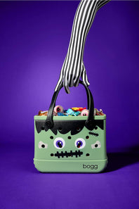 Baby Bogg Bag in Frankenbogg green color bag with printed face