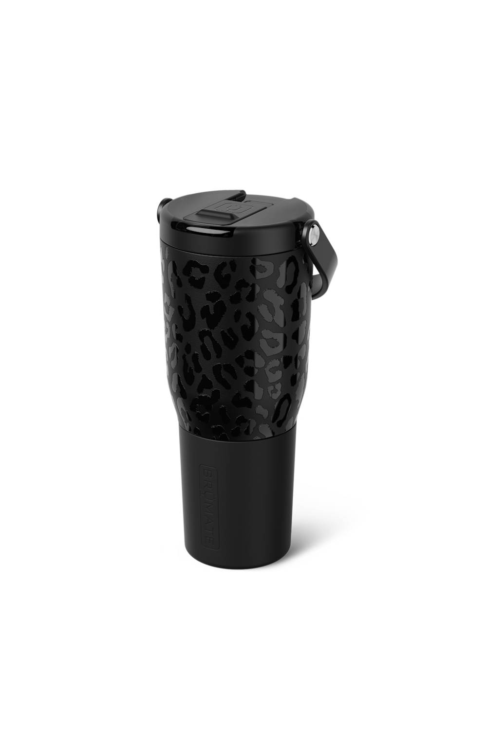 BruMate Resa Flip 35 oz Tumbler in Onyx Leopard | DWRF35OXL-BLACK