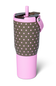BruMate Resa Flip 35 oz Tumbler in Mocha Dot | DWRF35MCD-MOCHADOT