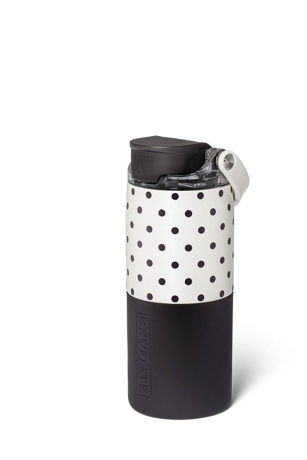 BruMate Rise 18 oz Water Bottle in Polka Pearl | DWRI18PKP-POLKAPEARL
