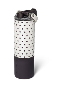 BruMate Rise 25 oz Water Bottle in Polka Pearl | DWRI25PKP-WHITEDOT