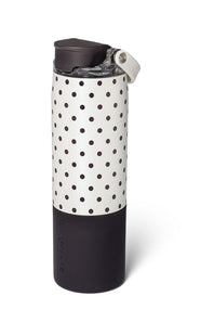 BruMate Rise 25 oz Water Bottle in Polka Pearl | DWRI25PKP-WHITEDOT