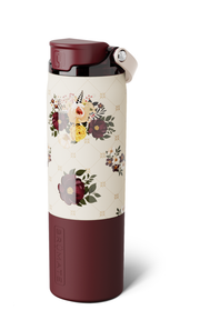 floral brumate tumbler on white paper 