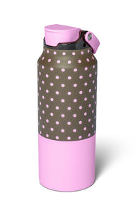 BruMate Rise 35 oz Water Bottle in Mocha Dot | DWRI35MCD-MOCHADOT