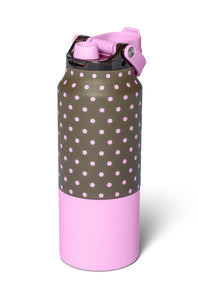 BruMate Rise 35 oz Water Bottle in Mocha Dot | DWRI35MCD-MOCHADOT