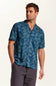 Weatherproof Vintage Rayon Camp Shirt for Men in Nautical Blue