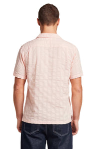 Weatherproof Vintage Dobby Seersucker Shirt for Men in Rose