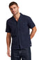 Weatherproof Vintage Dobby Seersucker Shirt for Men in Navy