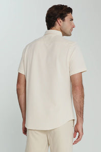 7Diamonds Keaton Striped Shirt for Men in Desert