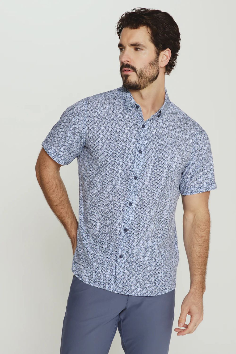 7Diamonds Jace Shirt for Men in Navy