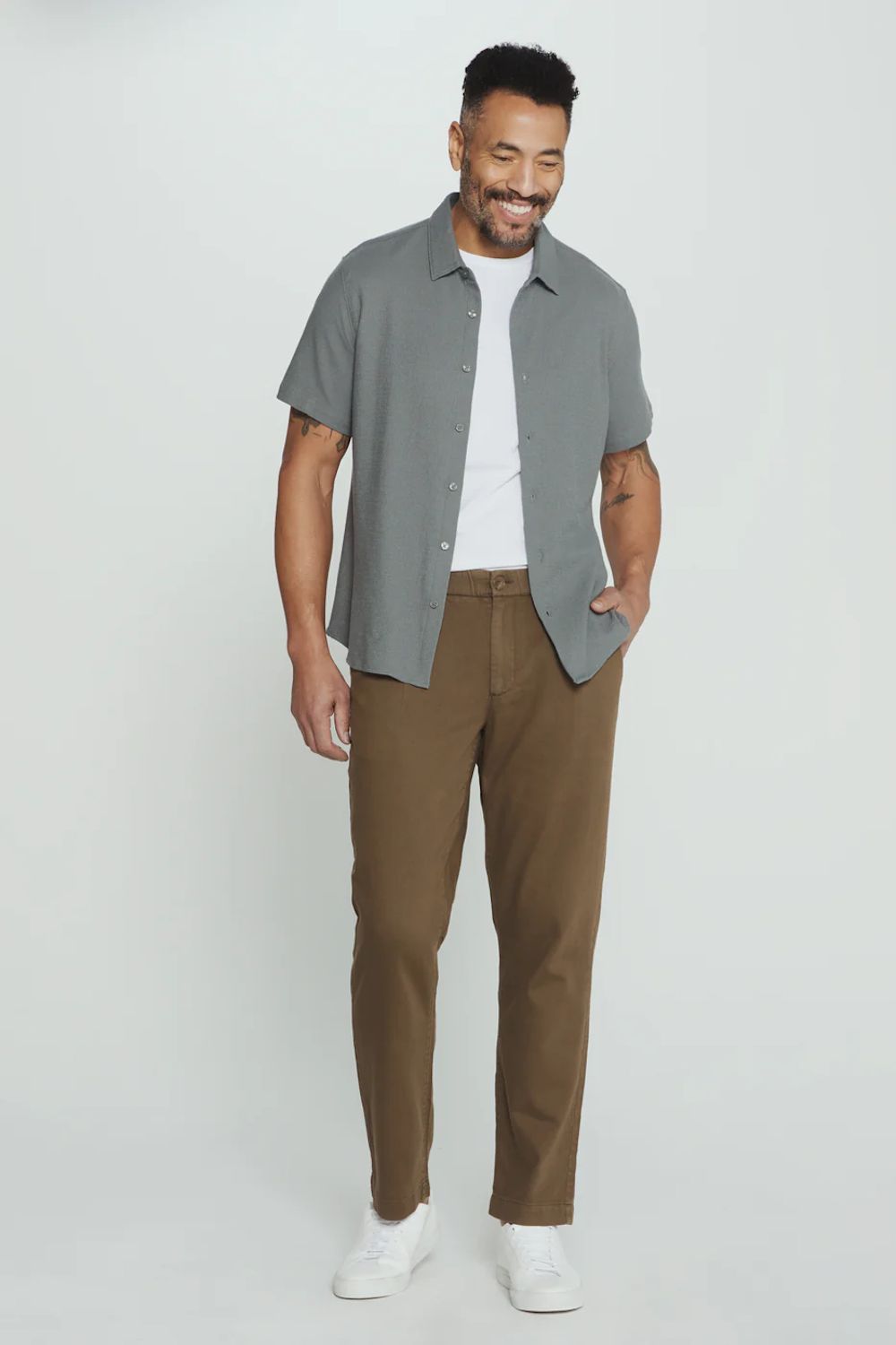 7Diamonds Rowan Shirt for Men in Basil