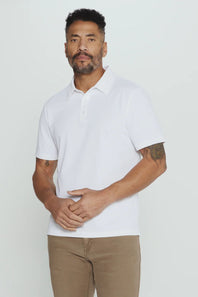 7Diamonds Sutherland Polo for Men in White