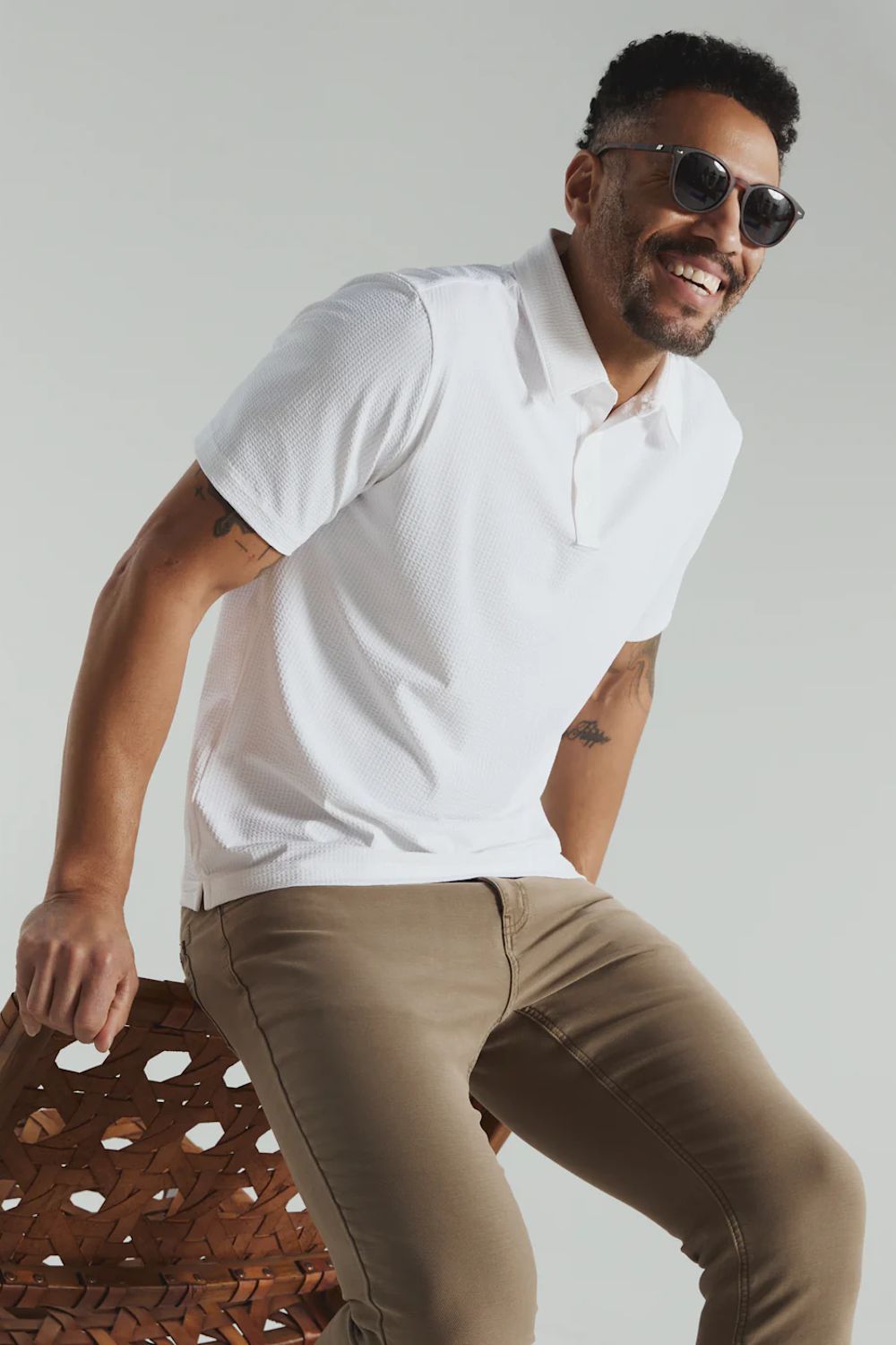 7Diamonds Sutherland Polo for Men in White