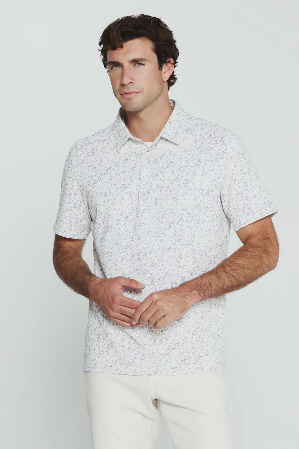 7Diamonds Ellison Seersucker Shirt for Men in Natural | SMP-1802