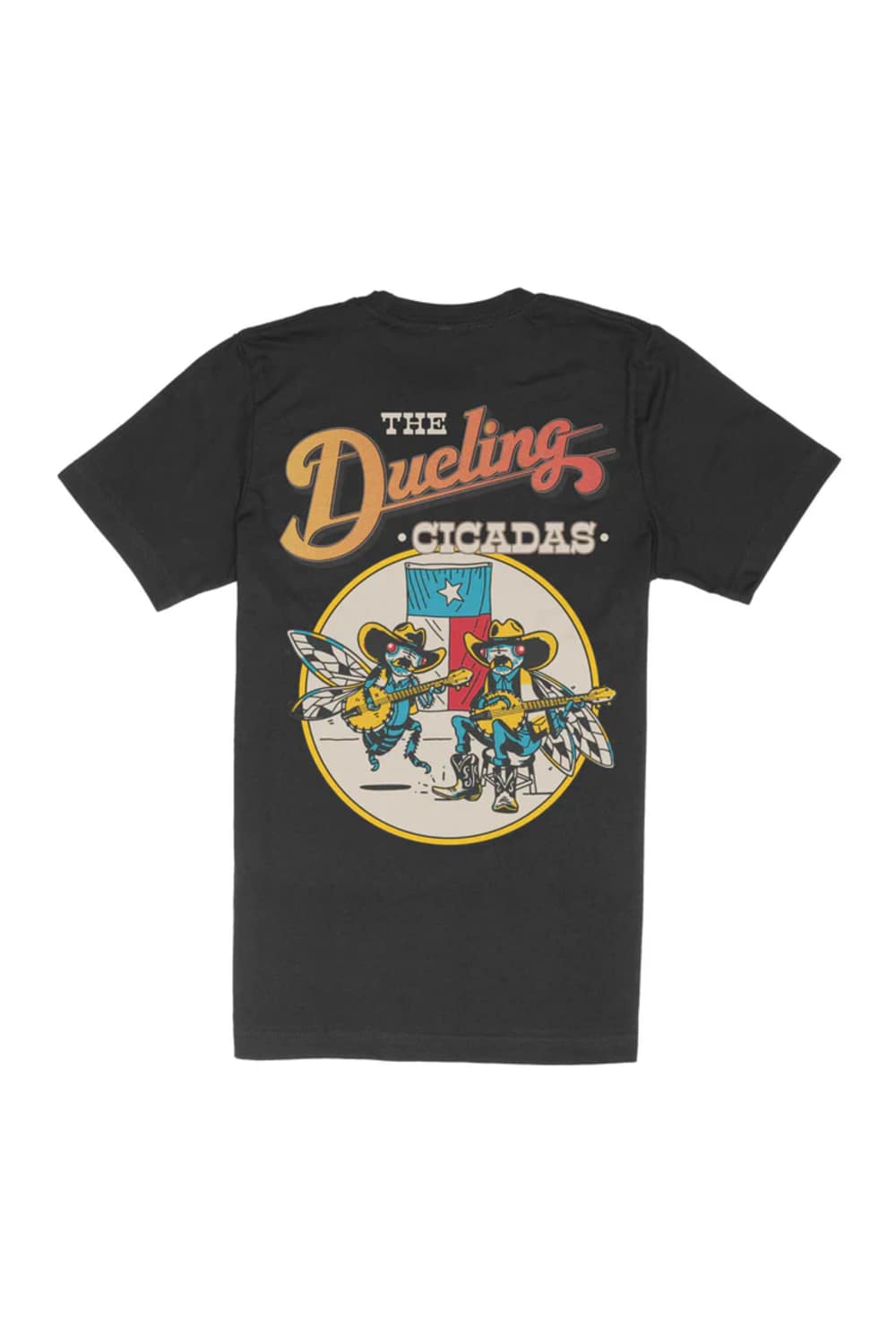 Sendero Dueling Cicadas T-Shirt for Men in Black | SPCS126S24-BLACK