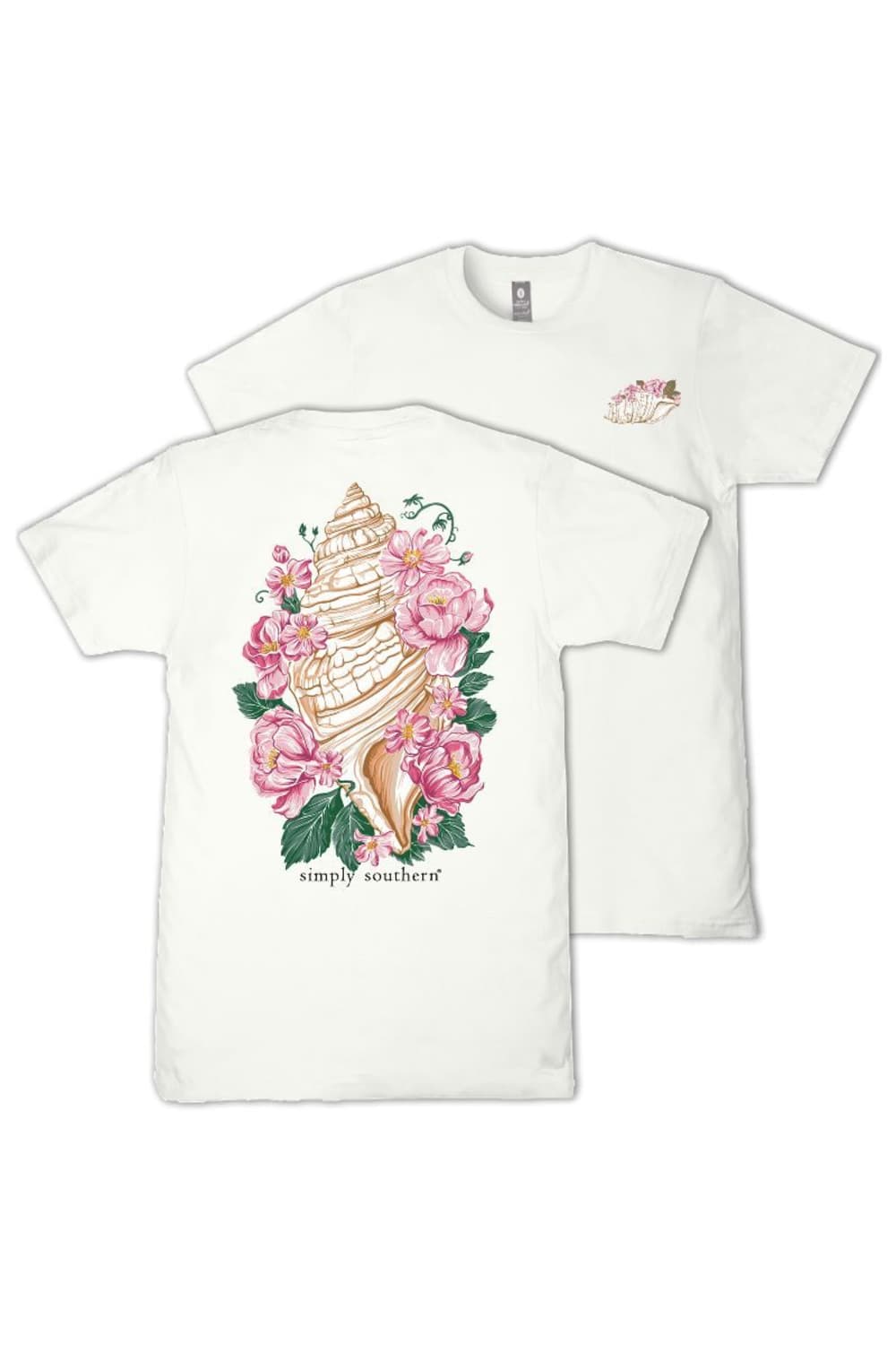 Simply Southern Conch T-Shirt for Women in Dust