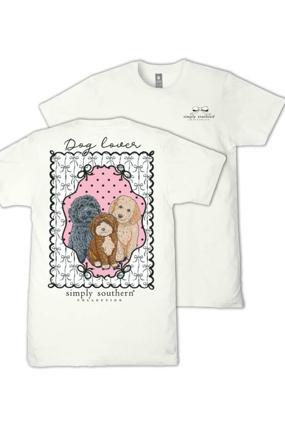 Simply Southern Dog Lover T-Shirt for Women in Oyster