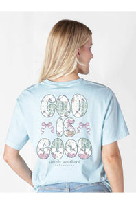 Simply Southern God is Good T-Shirt for Women in Ice