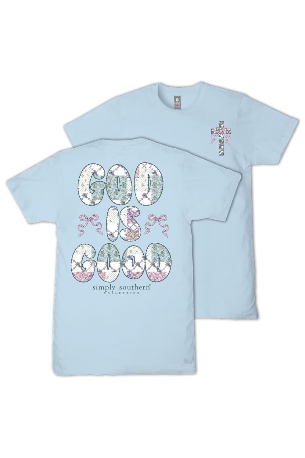 Simply Southern God is Good T-Shirt for Women in Ice