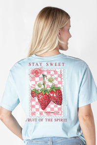 Simply Southern Fruit of the Spirit T-Shirt for Women in Ice