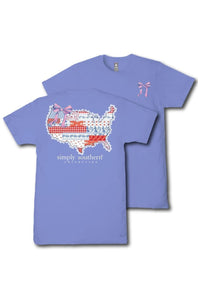 Simply Southern USA Patch T-Shirt for Women in Bali