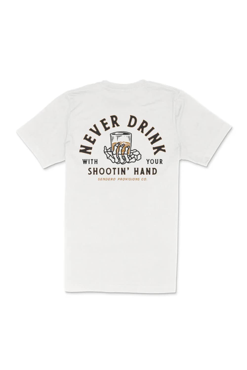 Sendero Provisions Co. Shootin Hand T-Shirt for Men in White 