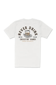 Sendero Provisions Co. Shootin Hand T-Shirt for Men in White 