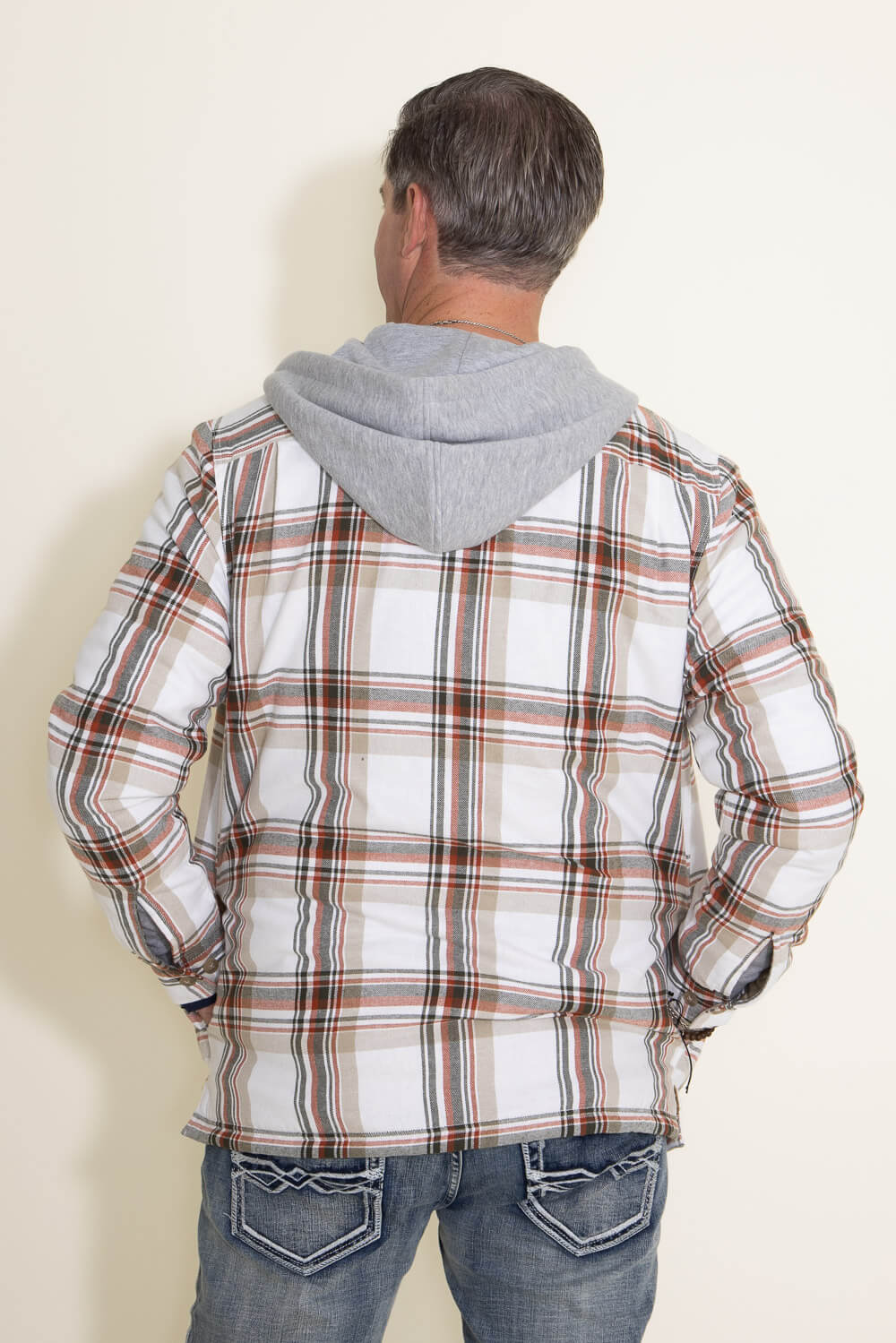Weatherproof Vintage Sherpa Lined Hooded Shirt Jacket for Men in Multi –  Glik's