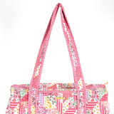 Simply Southern Quilted Duffel Bag for Women in Pink Floral 