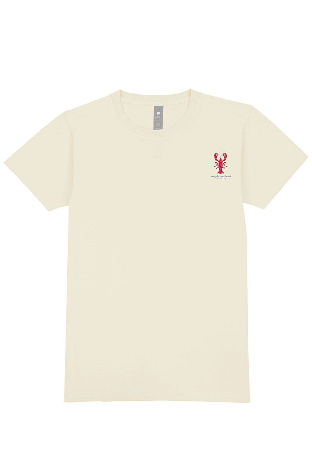 Simply Southern Womens Plus Size American Lobster T-Shirt for Women in Wisp