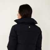 Simply Southern Cropped Puffer Jacket for Women in Black