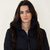 Simply Southern Cropped Puffer Jacket for Women in Black