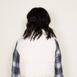 Simply Southern Women's Cropped Puffer Vest for Women in Cream