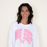 Simply Southern Crewneck Dog Mom Crewneck for Women in White