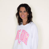 Simply Southern Crewneck Dog Mom Crewneck for Women in White